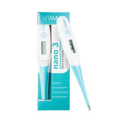 Termometru electronic tip stilou cu varf flexibil Vitammy Nano 3, functie alarma pentru febra,... BITNano3