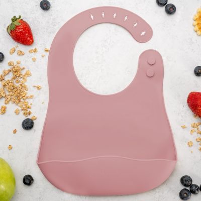 Baveta din silicon, AppeKids - Old Rose KRTAK275374
