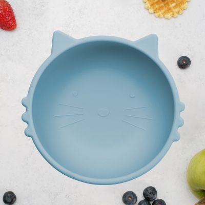 Bol din silicon, AppeKids, Kitty I - Aqua Blue KRTAK275237