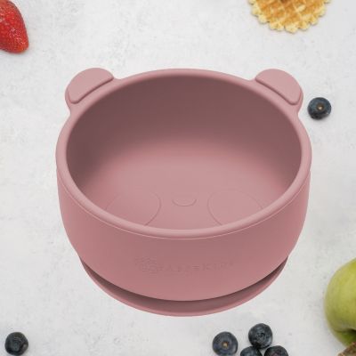 Bol din silicon cu ventuza, AppeKids, The Little Bear - Old Rose KRTAK275121