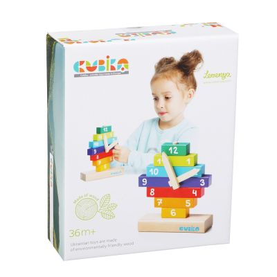 Jucarie Din Lemn, Cubika, &quot;Sa Invatam Ceasul&quot; KRTCU14354
