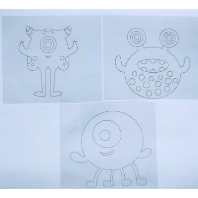 Set 9 Sabloane pentru Tubi Jelly Tuban TU18317 BBJTU18317_Monstri