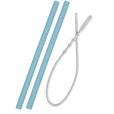 Set paie si perie Minikoioi, 100% Premium Silicone – Mineral Blue KRT101110004