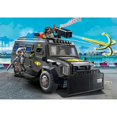 PLAYMOBIL - VEHICULUL DE TEREN AL ECHIPEI SWAT ARTPM71144