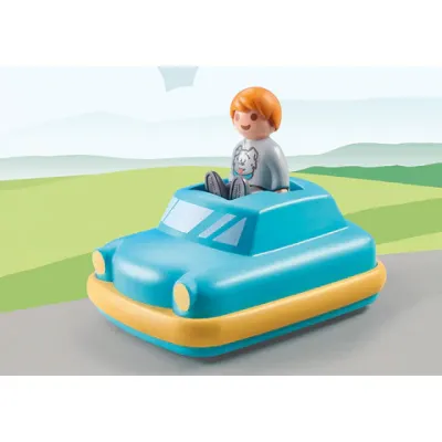 PLAYMOBIL - 1.2.3 MASINUTA APASA SI MERGE ARTPM71323