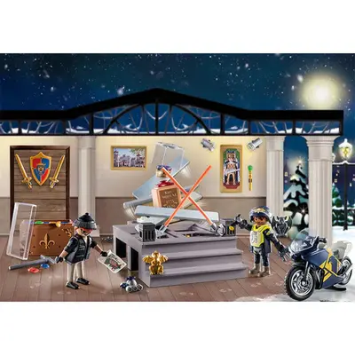PLAYMOBIL - CALENDAR CRACIUN FURT LA MUZEUL POLITIEI ARTPM71347