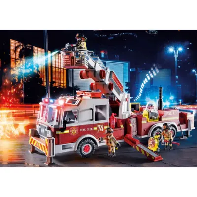 Playmobil - Masina De Pompieri Cu Scara Turn ARTPM70935