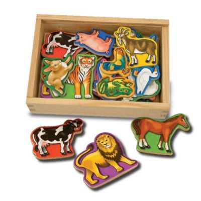 Animale de lemn cu magneti melissa and doug md0475