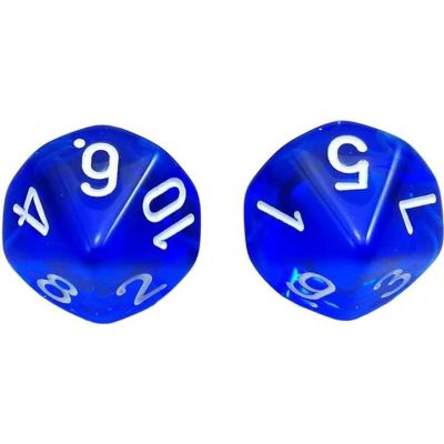 Set de 2 zaruri cu zece fete 1-10 1.65 cm Numlit NML18273 BBJNML18273_Initiala