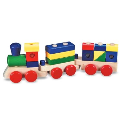 Trenulet din lemn de stivuit melissa and doug md0572