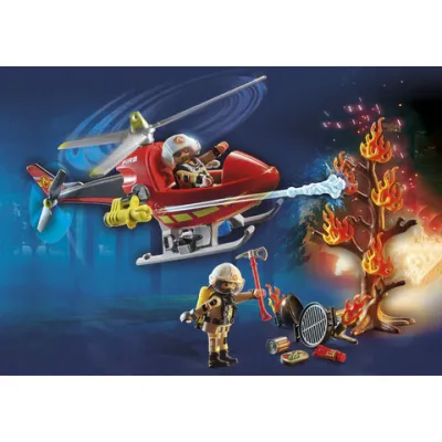 Playmobil - Elicopter De Pompieri Cu 2 Figurine ARTPM71195
