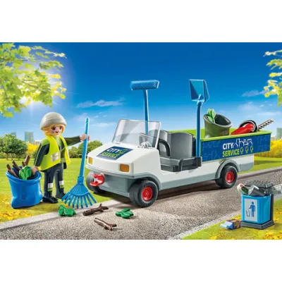 Playmobil - Maturator De Strazi Cu Vehicul ARTPM71433
