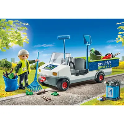 Playmobil - Maturator De Strazi Cu Vehicul ARTPM71433