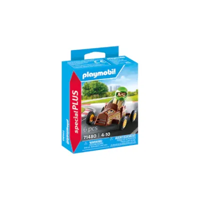 Playmobil-FIGURINA COPIL CU KART ARTPM71480