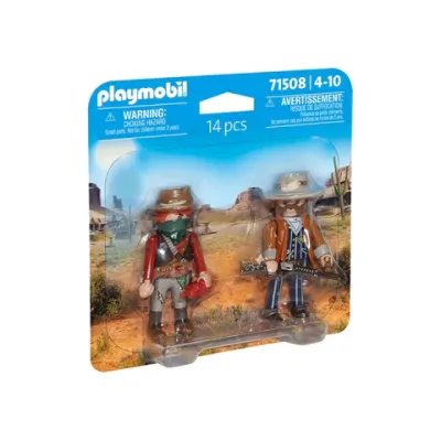 Playmobil-SET 2 FIGURINE BANDIT SI SERIF ARTPM71508