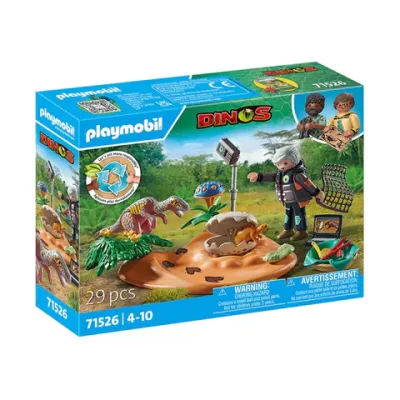 Playmobil-CUIB DE STEGOSAURUS SI HOT DE OUA ARTPM71526