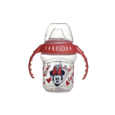 DISNEY MINNIE CANA CU CAPAC SI MANERE 250 ML - CIOC DIN SILICON DNBST10727