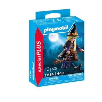 Playmobil - Figurina vrajitoare cu pisica ARTPM71584