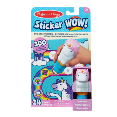 Activitati cu autocolante sticker wow unicorn - okemd32013