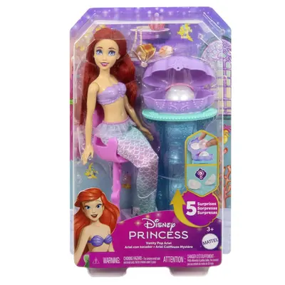 DISNEY PRINCESS PAPUSA ARIEL SI MASUTA DE MACHIAJ CU SURPRIZE VIVMTJBF86