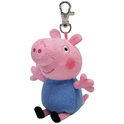 PLUS BRELOC TY 8.5CM BEANIE BELLIES PEPPA PIG GEORGE VIVTY46132