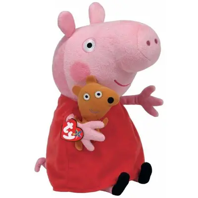 PLUS TY 28CM BEANIE BABIES PEPPA PIG PEPPA VIVTY96230