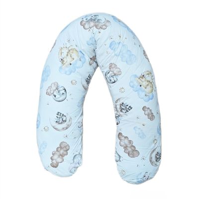 Perna pentru gravida, Fibre din silicon, 180 cm, Appekids - Clouds KRT142210