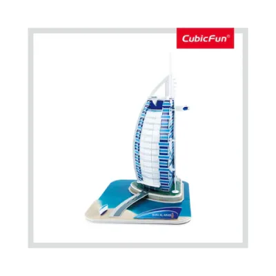 PUZZLE 3D BURJ AL ARAB (NIVEL MEDIU 46 PIESE)  - ARTCUC065h