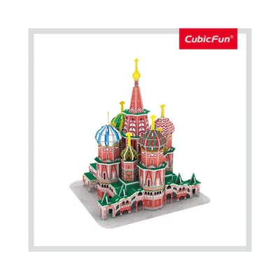PUZZLE 3D CATEDRALA ST. BASIL (NIVEL MEDIU 92 PIESE)  - ARTCUC239h