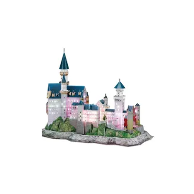 PUZZLE 3D LED CASTELUL NEUSCHWANSTEIN 128 PIESE - ARTCUL174h