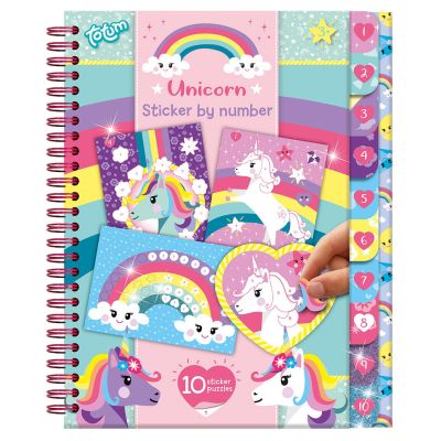 Carticica cu activitati si abtibilduri - unicorn