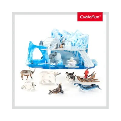 PUZZLE 3D+BROSURA-LUMEA DE GHEATA 73 PIESE - ARTCUDS0983h