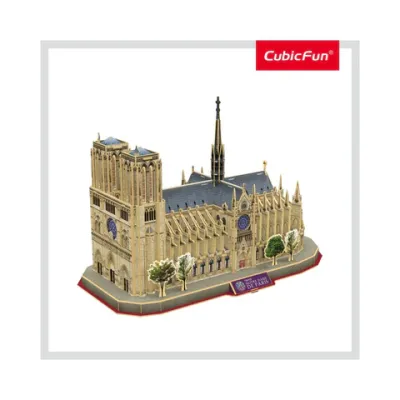 PUZZLE 3D+BROSURA-NOTRE DAME PARIS 128 PIESE - ARTCUDS0986h