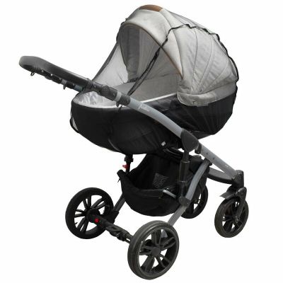Plasa tantari, New Baby, Pentru carucior, Cu fermoar, 48x95 cm, Black BYN53273