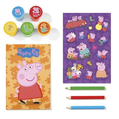 Set creativ cu stampile - peppa pig
