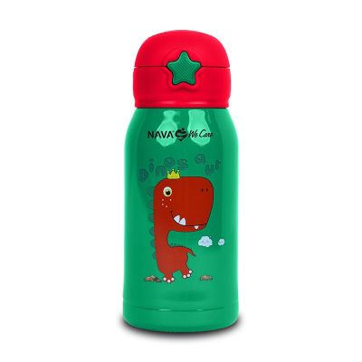 Sticla termoizolanta nava 500 ml dinozaur verde smb10-001-003