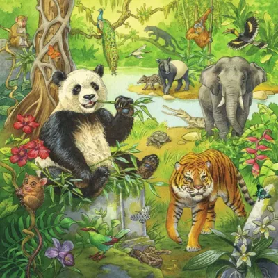 Puzzle Aventuri In Jungla, 3X49 Piese ARTRVSPC05180