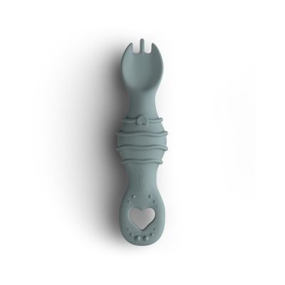 Furculita Si Lingura Babysteps   2in1, Silicon Alimentar 100%, Fara Bpa, Bps, Pvc Si Ftalati, Ether Pjbfl_e