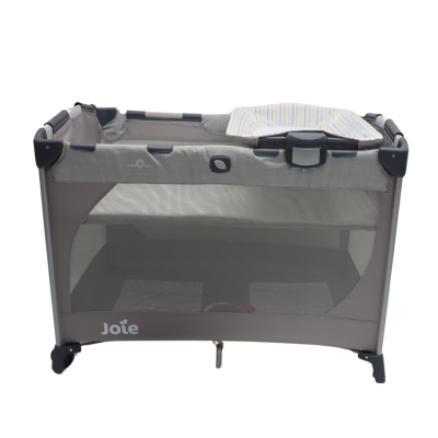 Joie - patut pliant commuter change gray stripes, cu cosulet detasabil inclus bbbp1028laf03000