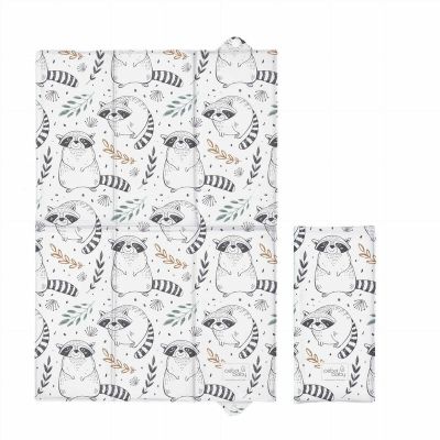 Saltea de infasat, Ceba Baby, Pliabila, 60 x 40 cm, Raccoon BYNW-305-000-636