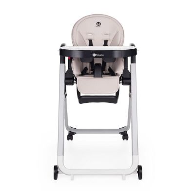 Scaun de masa, Petite&Mars, Tasty, Multifunctional, Pana la 15 kg, Reglabil pe inaltime in 7 pozitii, Spatar reglabil pana la 175 grade, Suport picioare si tavita reglabile, Cu roti, Aluminiu, Jasmine Honey BYN361834