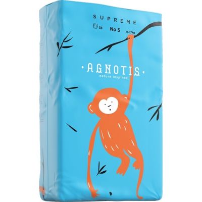 Scutece hipoalergenice Supreme Agnotis, marimea nr. 5, 13-17 kg, 38 bucati JEMagn_snr5