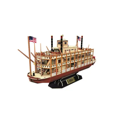 PUZZLE 3D NAVA MISSISSIPPI STEAMBOAT USA 142 PIESE - ARTCUT4026h