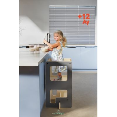 Turn de invatare multifunctional Kule Flip, Gri, MamaToyz JEMMtyz_flipv