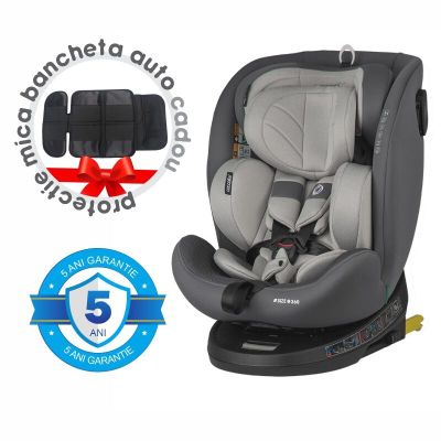 Scaun auto isize 40-150 cm coccolle nova moonlit grey+coccolle protectie bancheta auto mica smb324085062320000760