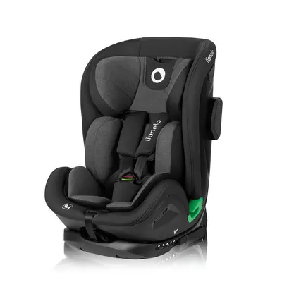 Scaun auto, Lionelo, Harper i-Size, Isofix, Cu centura TopTether, Cu spatar inclinabil in 5 pozitii, Cu tetiera reglabila in 13 pozitii, Cu tehnologie Dri Seat, Instalare cu fata inainte, 9-36 kg, 76-150 cm, Conform cu ECE R129, Gri BYNLO-HARPER_I-SIZE_BL