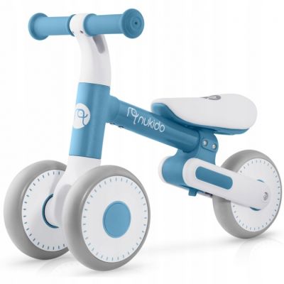 Bicicleta fara pedale pentru copii, 51 x 18.5 x 36 cm, roti eva, nukido nk-603 - albastru edeedi760303