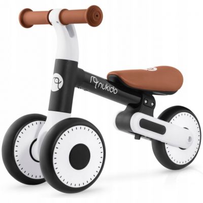 Bicicleta fara pedale pentru copii, 51 x 18.5 x 36 cm, roti eva, nukido nk-603 - negru edeedi760300