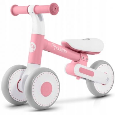 Bicicleta fara pedale pentru copii, 51 x 18.5 x 36 cm, roti eva, nukido nk-603 - roz edeedi760302