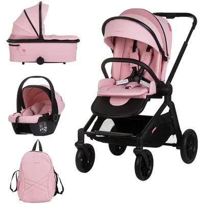 Carucior chipolino magnum 3 in 1 pink marshmallow hubkkma02504pm